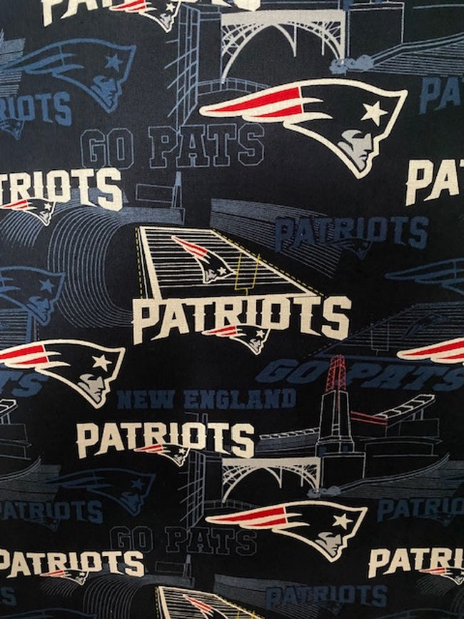 Handmade Lined Large Size New England Patriots Tote Bag