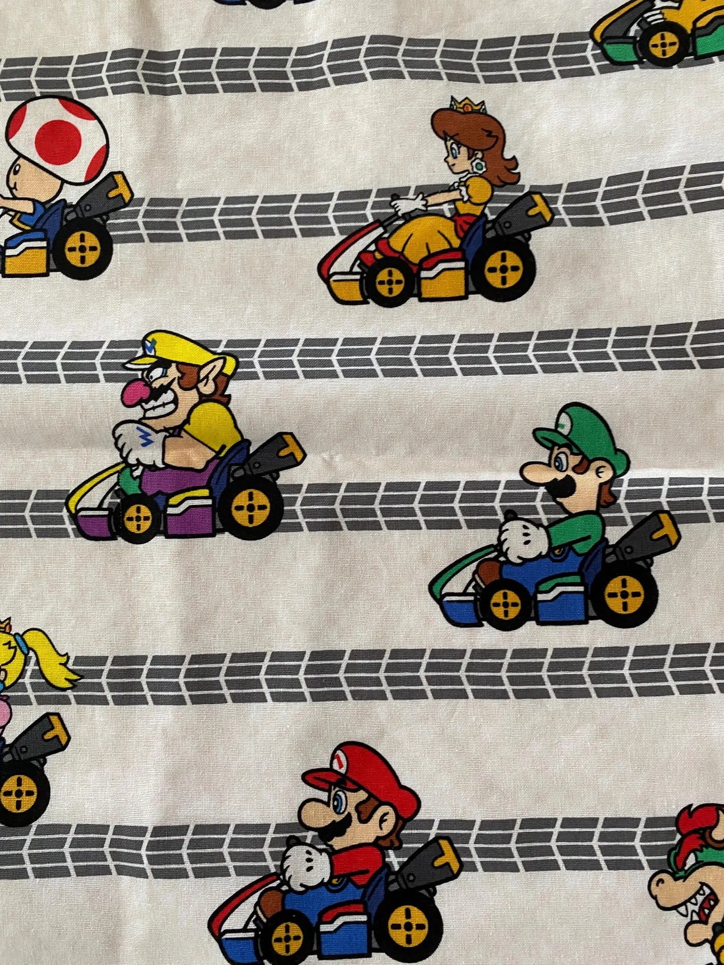 Handmade Child Mario Bros Backpack With Draw Straps