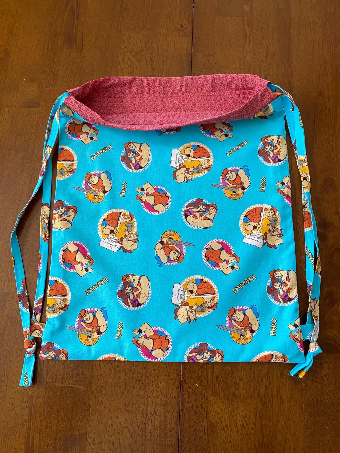 Handmade Child Hercules Backpack With Draw Straps