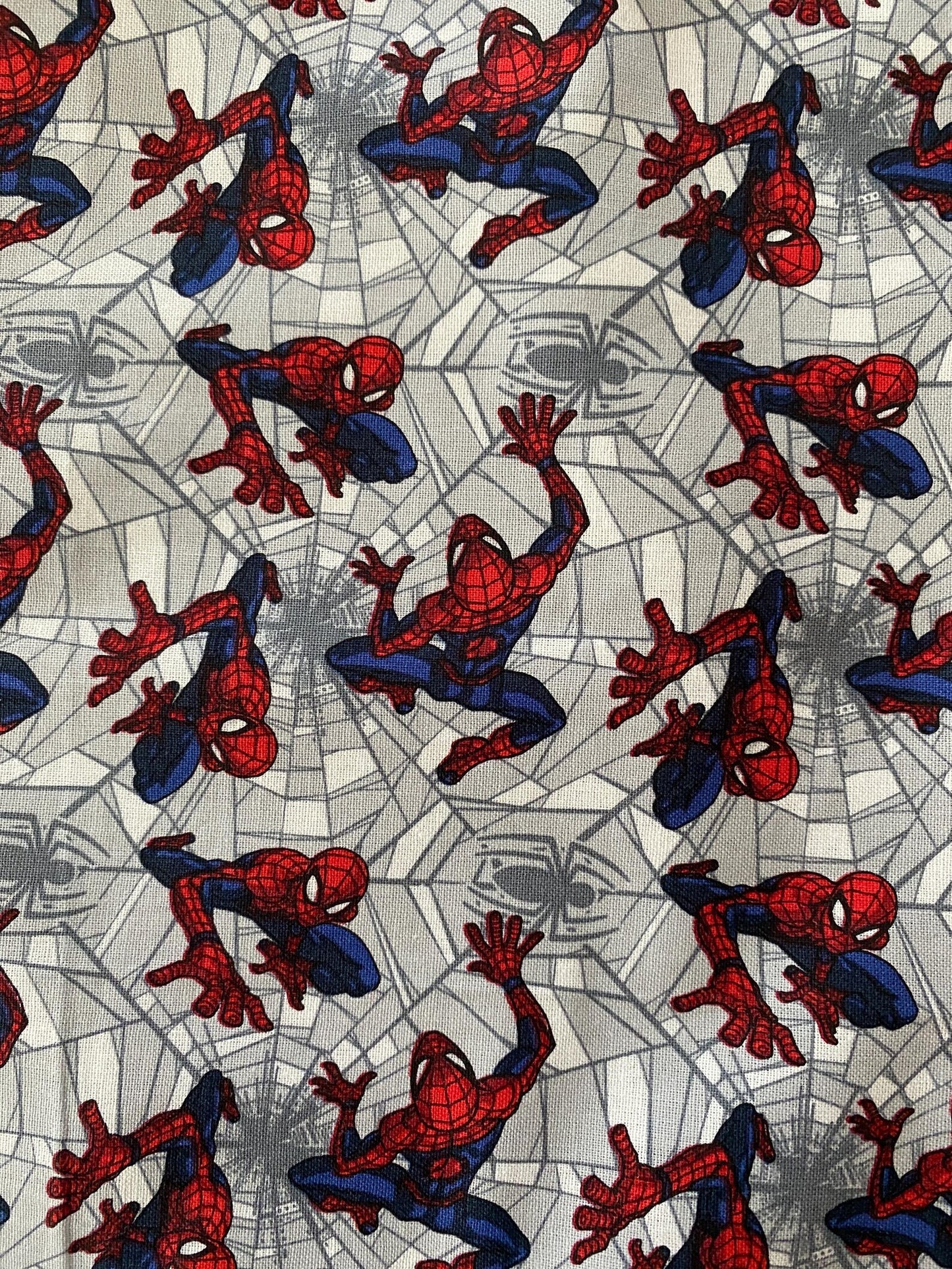 Handmade Child Spiderman Backpack With Draw Straps
