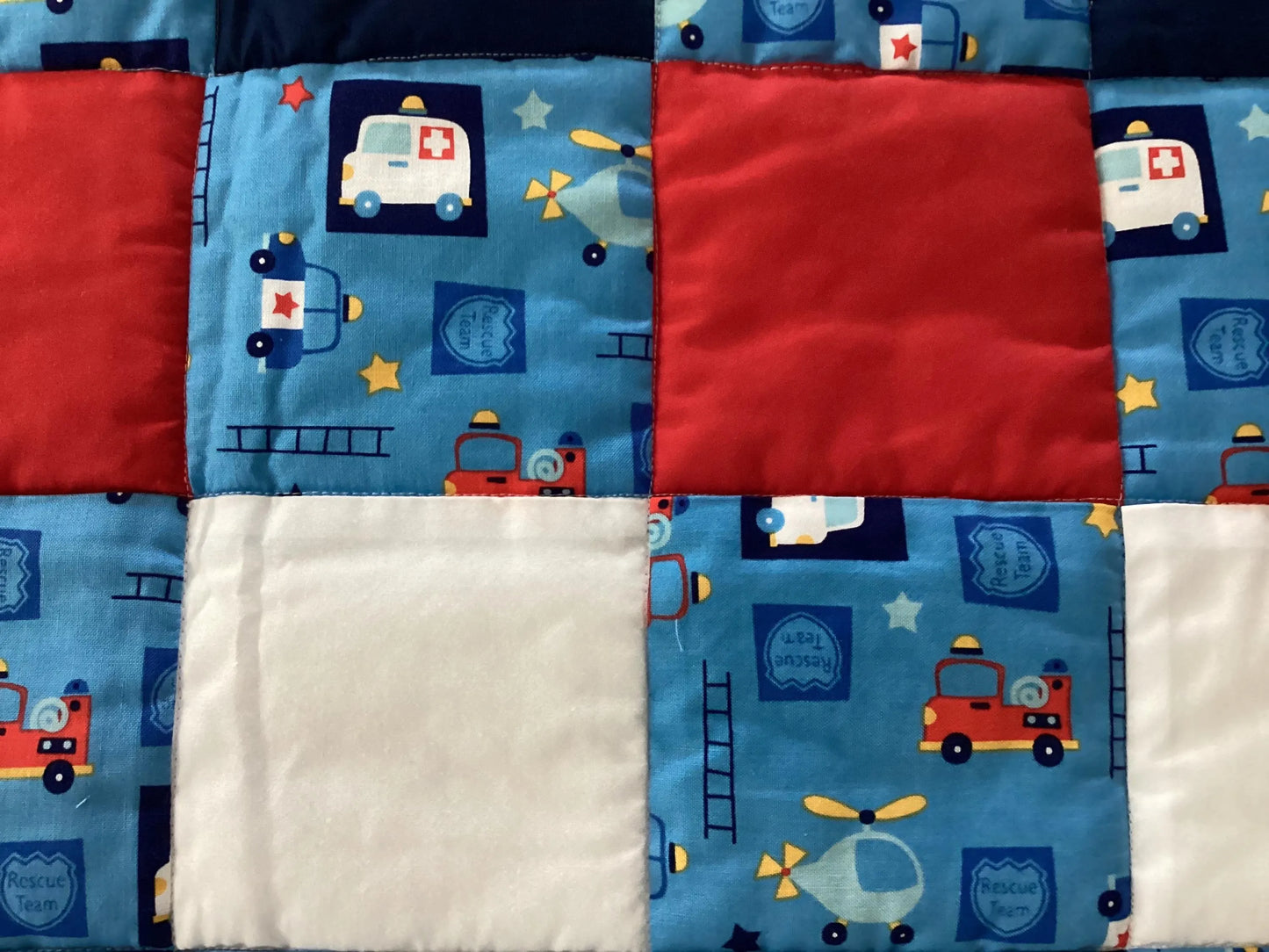 Handmade Toddler Boy Rescue Team Quilt