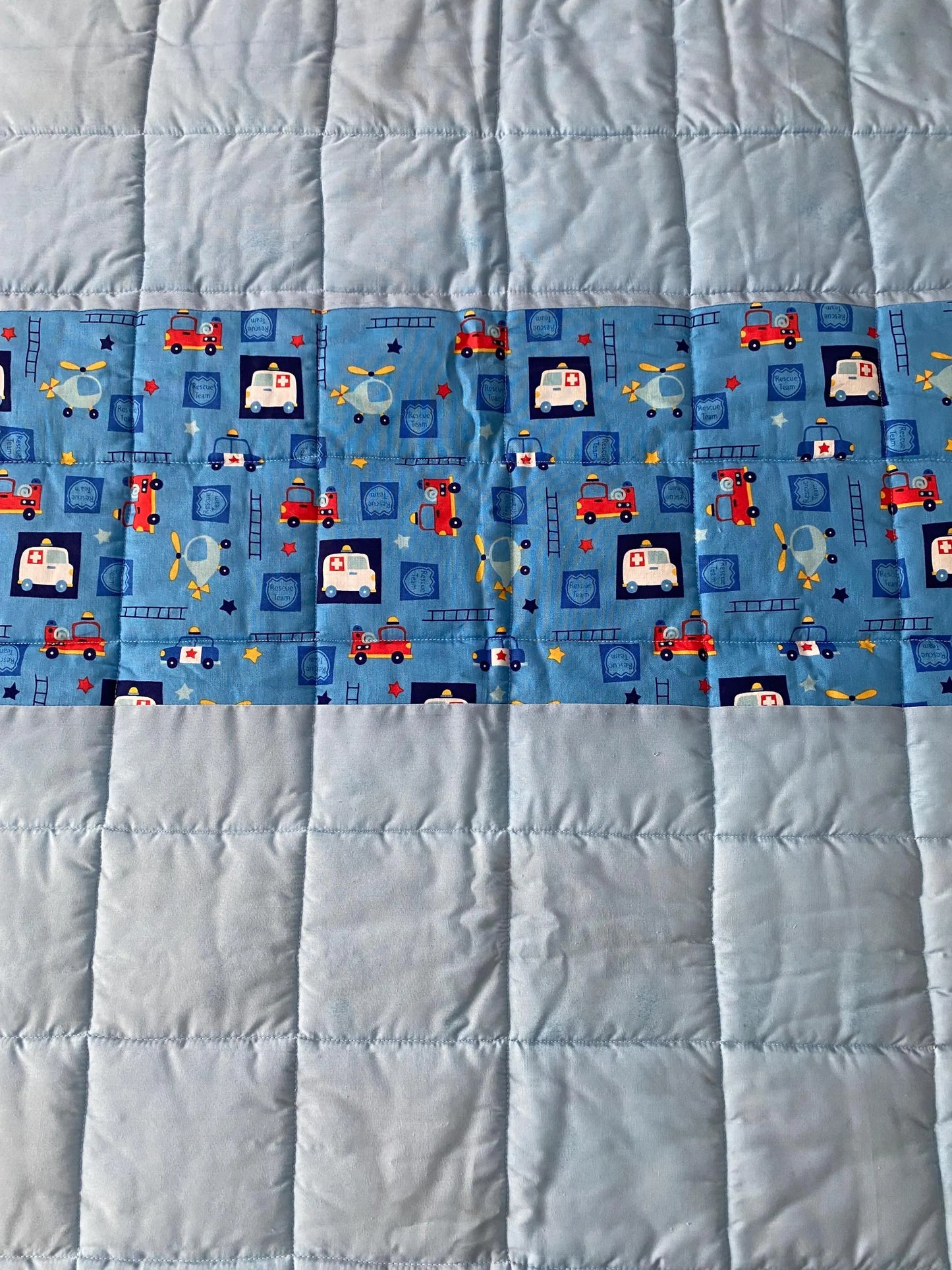 Handmade Toddler Boy Rescue Team Quilt