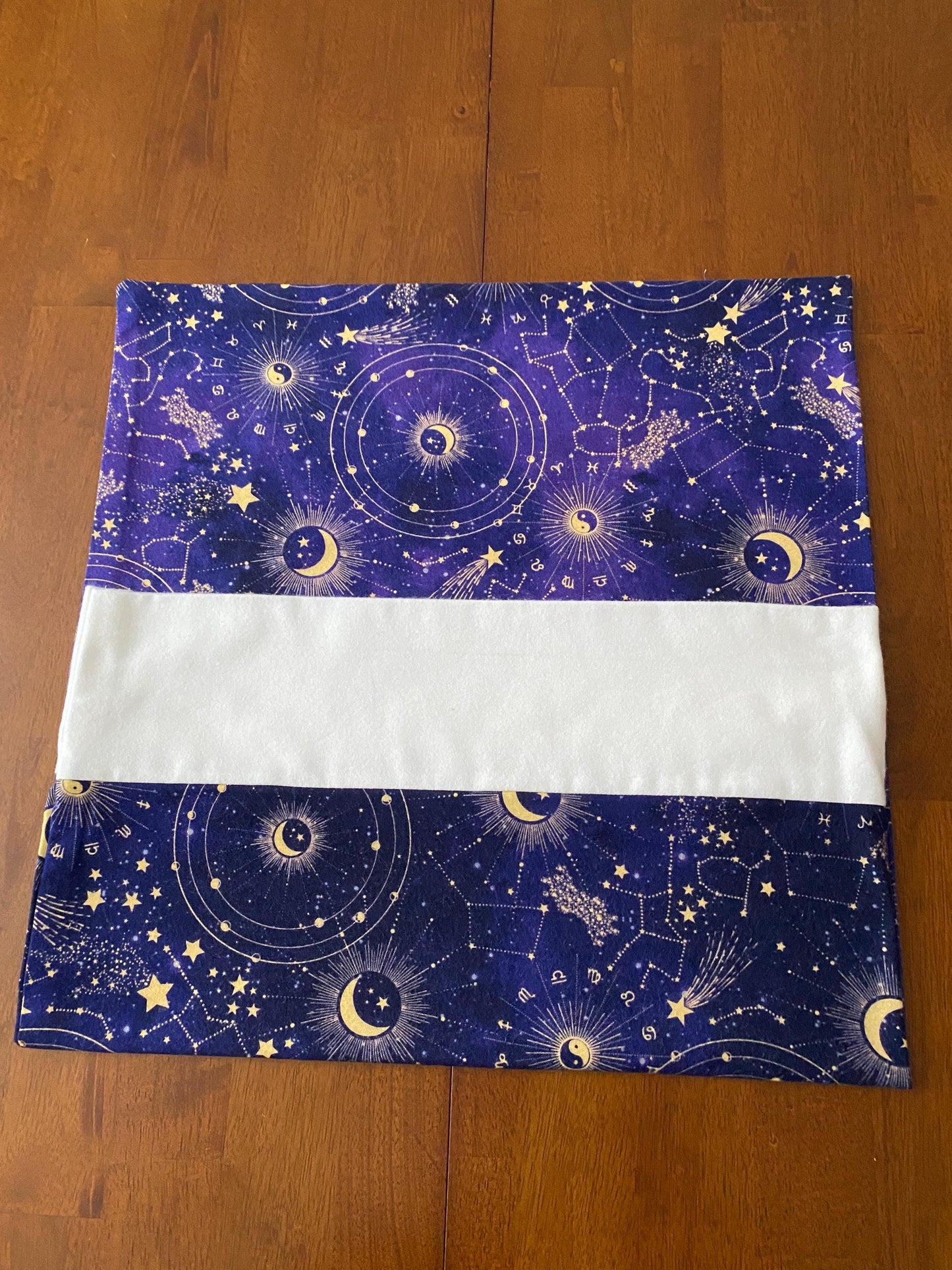 Handmade Standard/Queen Size Flannel Pillowcase Zodiac Constellations