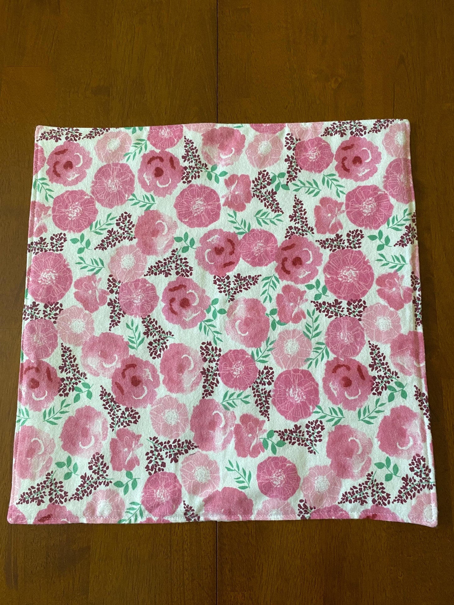 Handmade Baby Doll Quilted Blanket with Unicorns and Hearts