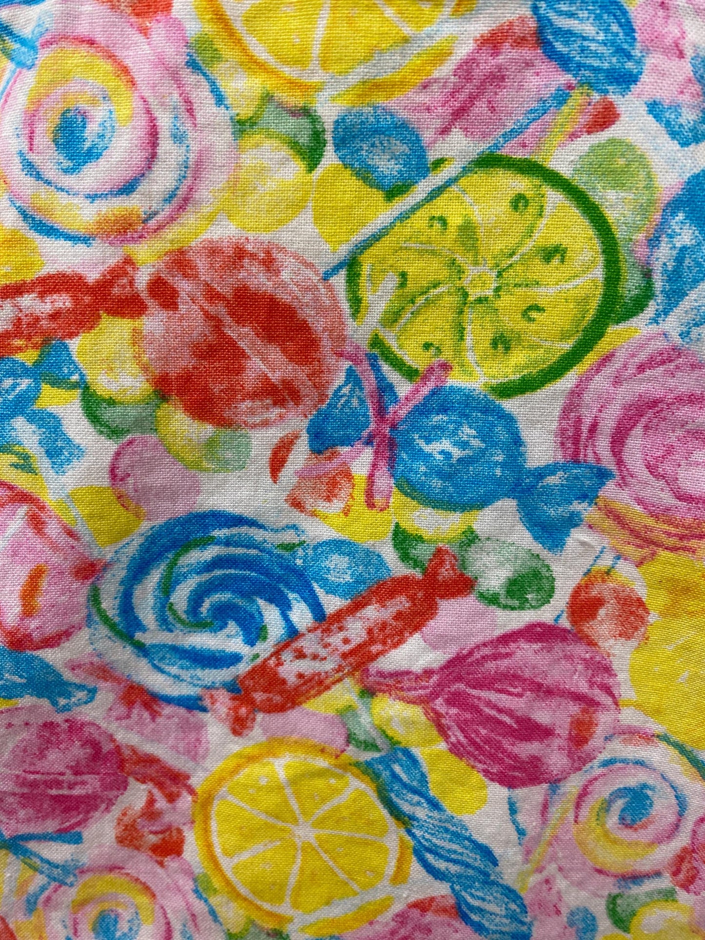 Handmade Lined Child Colorful Candy Reversible Tote Bag Stars Lining