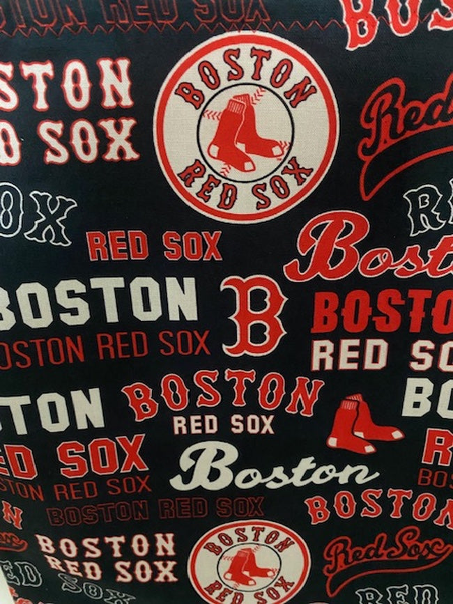 Handmade Lined Large Size Boston Red Sox Tote Bag
