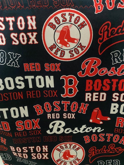Handmade Lined Large Size Boston Red Sox Tote Bag