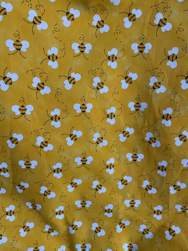 Handmade Lined Large Size Bumble Bee Reversible Tote Bag