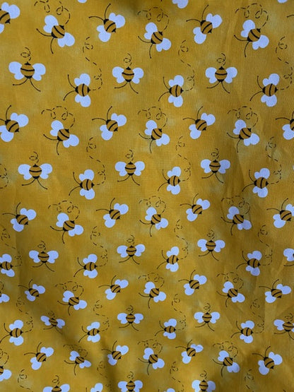 Handmade Lined Large Size Bumble Bee Reversible Tote Bag