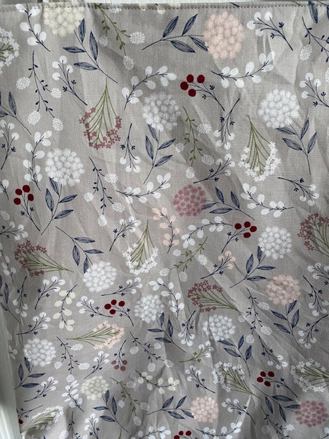 Handmade Lined Large Size Flowers Reversible Tote Bag