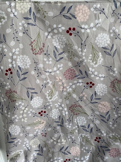 Handmade Lined Large Size Flowers Reversible Tote Bag