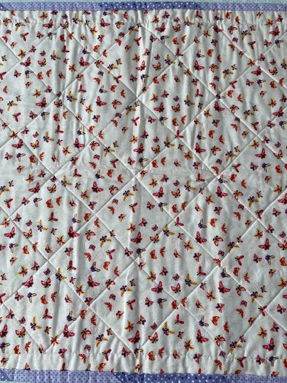 Handmade Baby Butterfly and Polka Dots Quilt