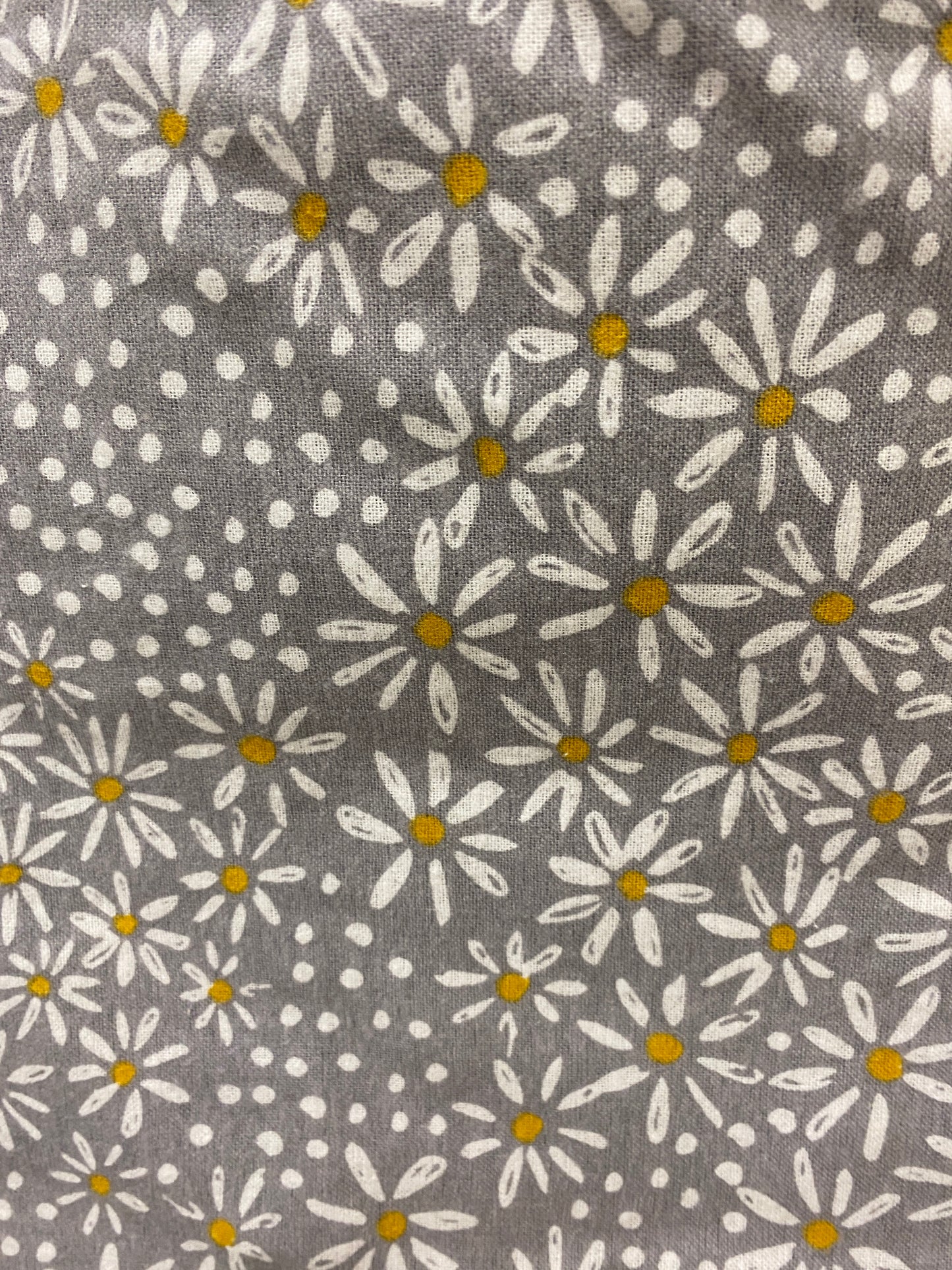 Handmade Flannel Lined Child Daisies Reversible Tote Bag Polka Dot Lining