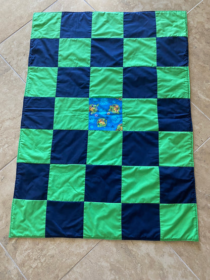 Handmade Toddler Ninja Turtles Quilt