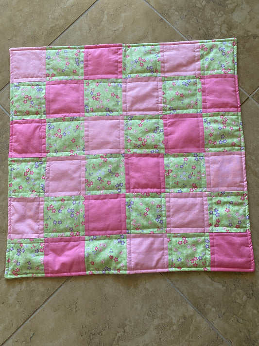Handmade Baby Girl Flowers Quilt