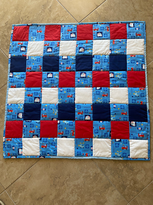 Handmade Toddler Boy Rescue Team Quilt