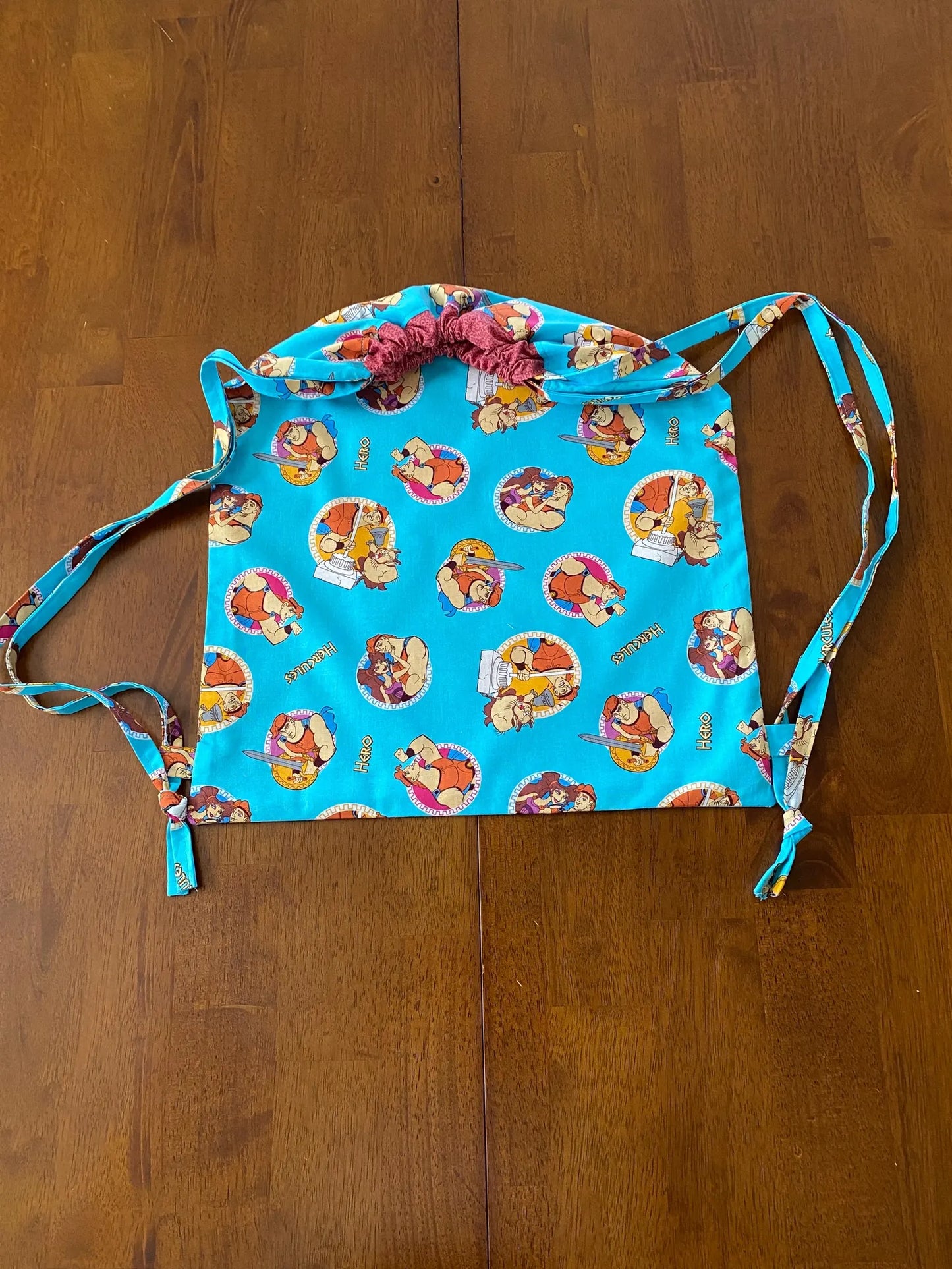 Handmade Child Hercules Backpack With Draw Straps