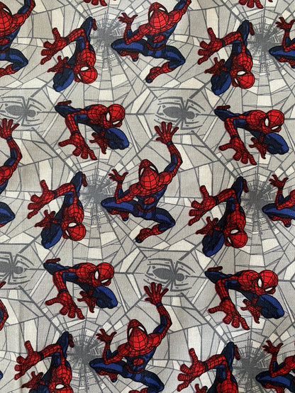 Handmade Child Spiderman Backpack With Draw Straps