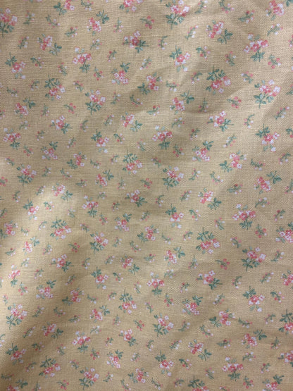 Handmade Reversible Large Tote Bag with Pink Flowers