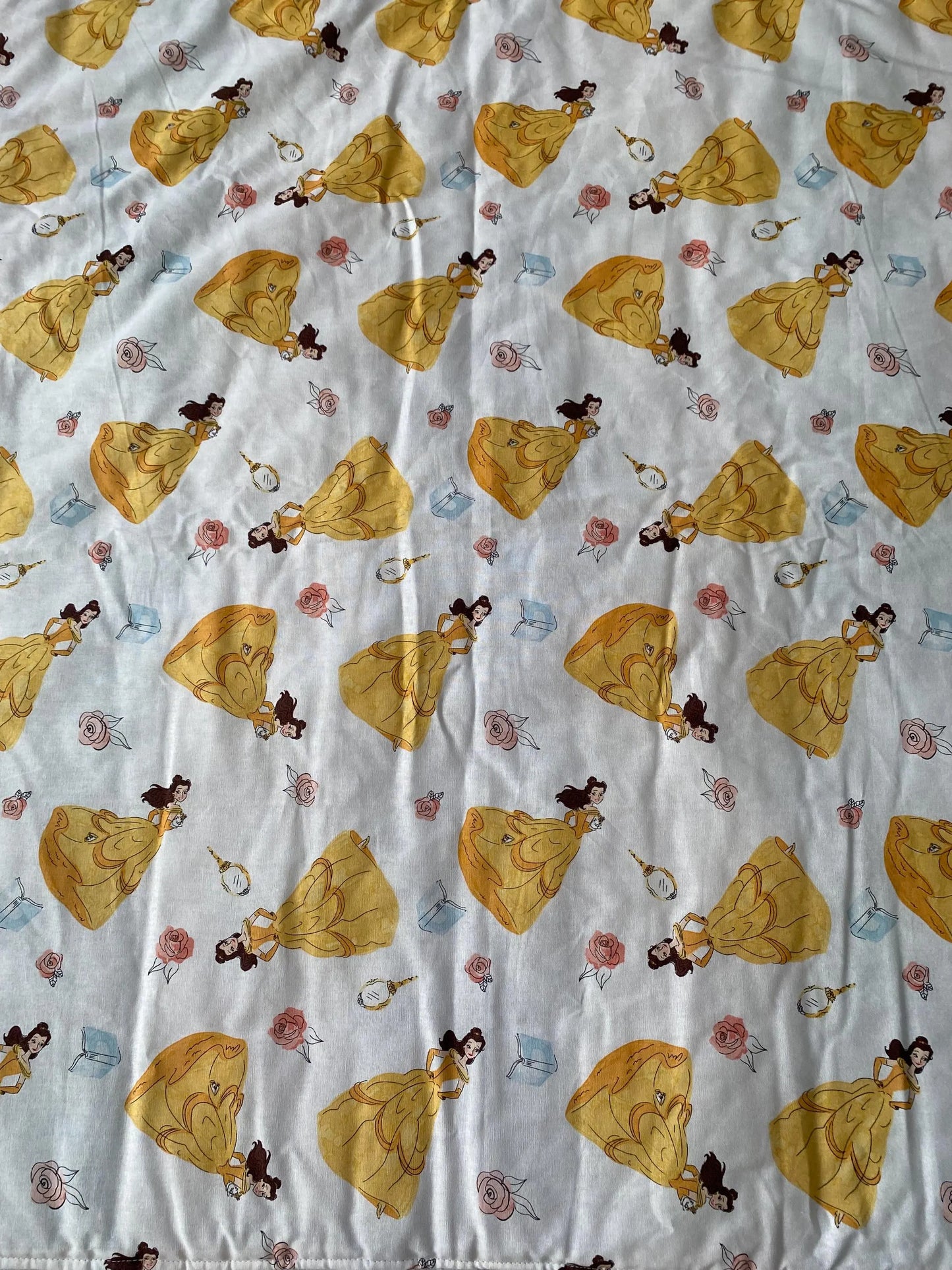 Handmade Toddler Girl Princess and Belle Quilt
