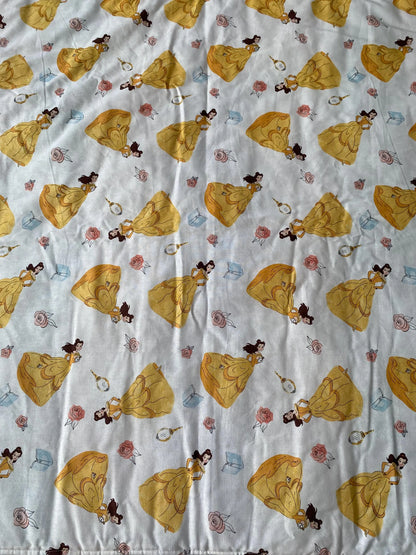 Handmade Toddler Girl Princess and Belle Quilt