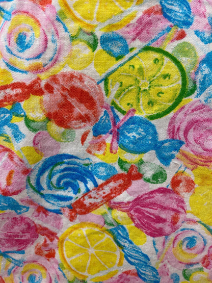 Handmade Lined Child Colorful Candy Reversible Tote Bag Stars Lining